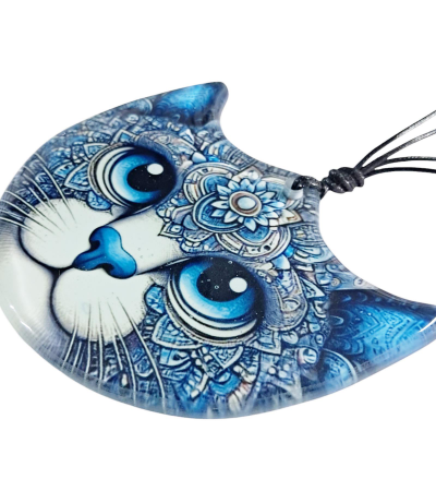 Füzyon Cam Dekor - Kedi - Baskılı Cam - Kedi Duvar Süsü - Cam Kalınlığı 1 cm